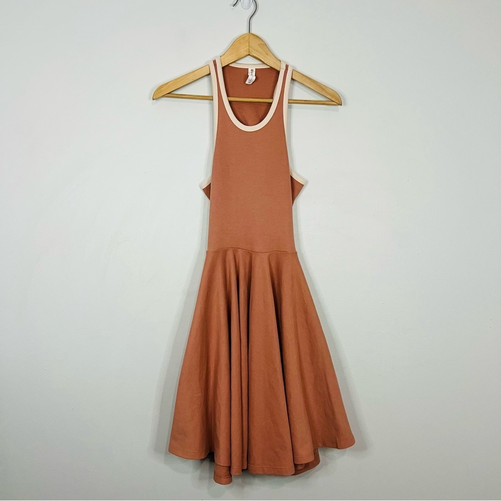 Anthropologie Daily Practice Open back rib Mini Dress pink size xsmall - Picture 3 of 9